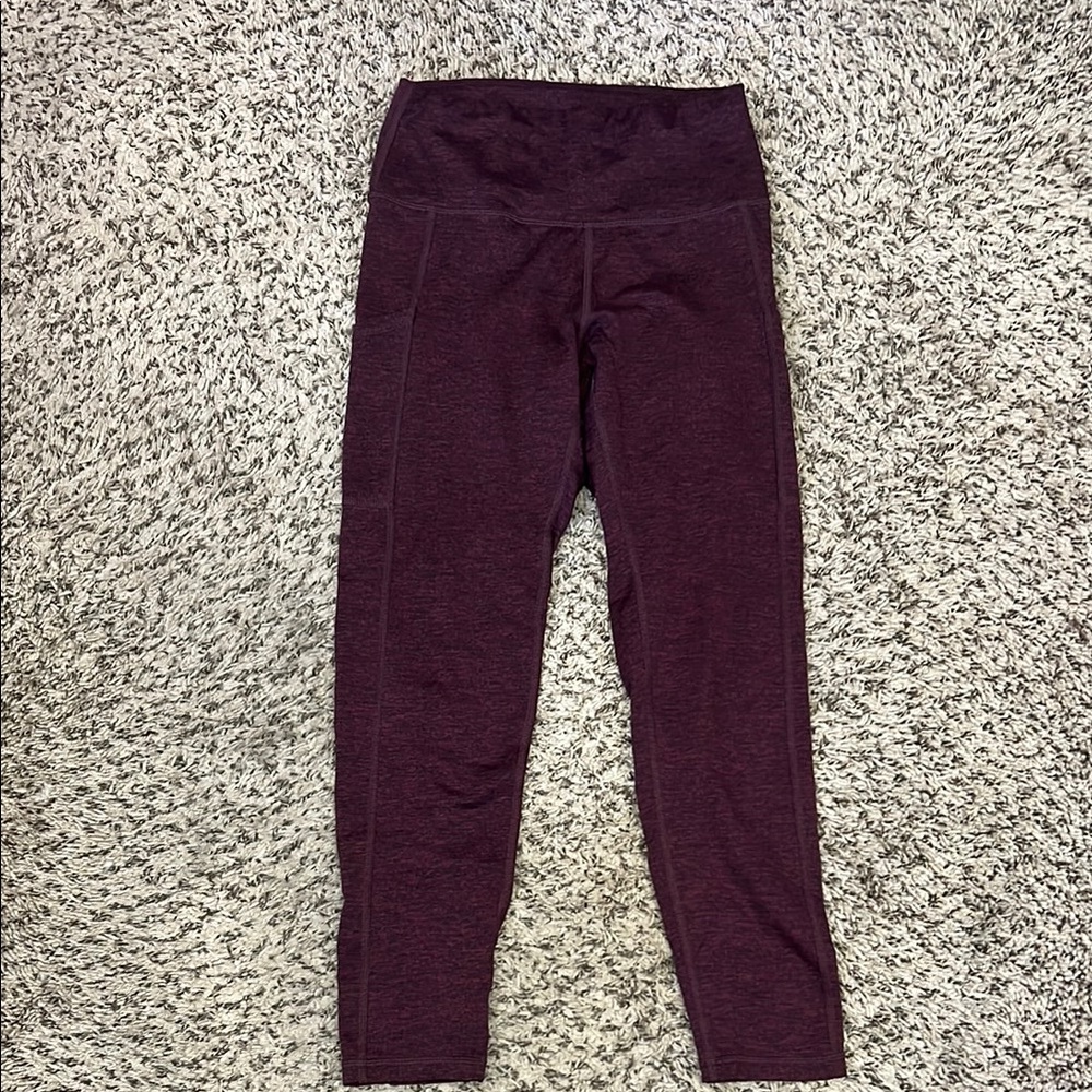 Aerie The Hugger High Waisted Pocket Legging - Plum